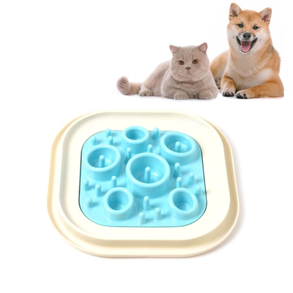 Pet Supplies Cats and Dogs Anti-skid Anti-choking Slow Food Pet Bowl