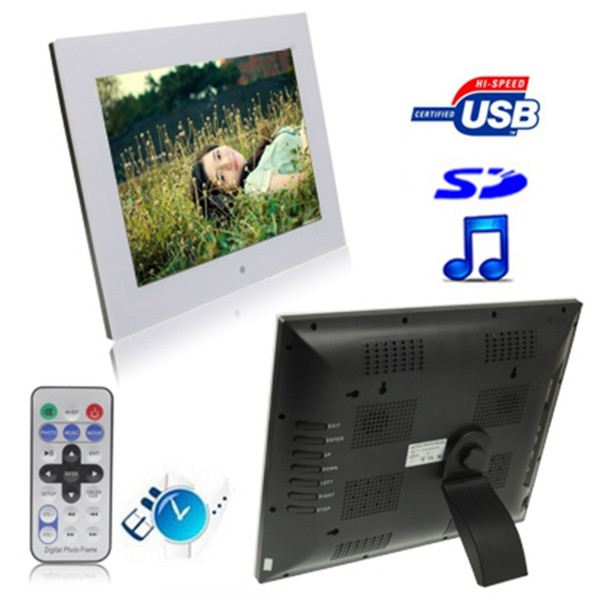 15.0 inch Digital Picture Frame with Remote Control Support SD / MMC / MS Card and USB , White (1502)