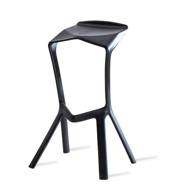 Simple Personality High Bar Stool Plastic Bar Chair Cafe Nordic Geometry Chair