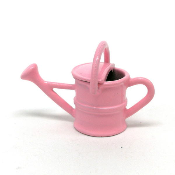 Metal Doll House Miniature Watering Can Handicrafts Toy