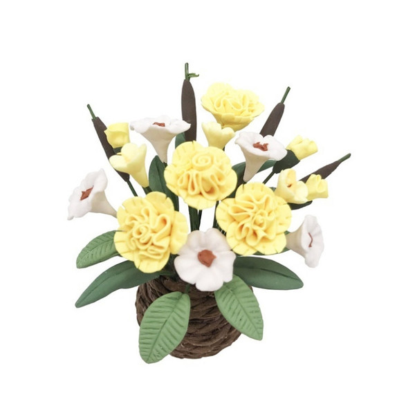 1:12 Mini House Toy Simulation Carnation Model Decoration for Balcony Living Room