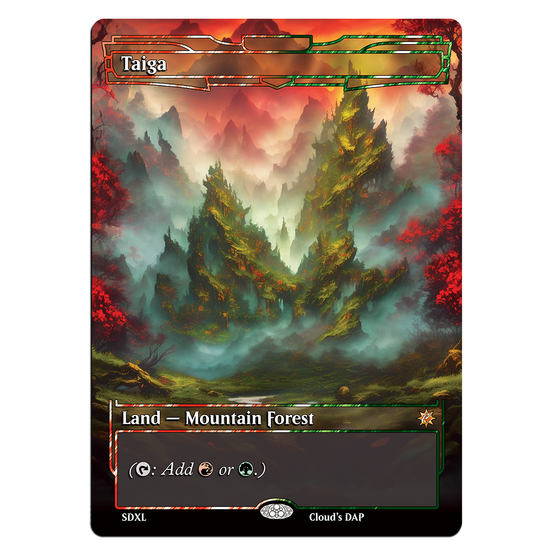 MTG Taiga 英語 デュアルランド MTG Taiga 英語 デュアルランド Taiga