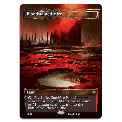 Bloodstained Mire, Fetch Land, Staple, Land, Black, Red