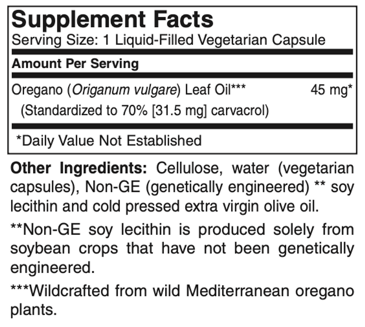 Oregano Oil Capsules