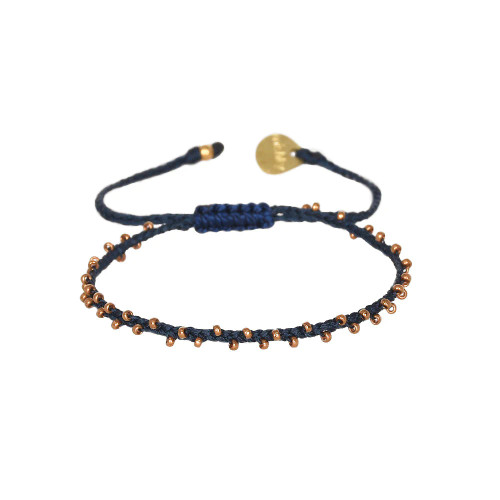 Tatti Bracelet_ Dark blue/Copper