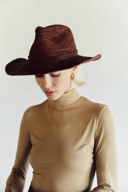 Sacha Straw Hat_ Chocolate