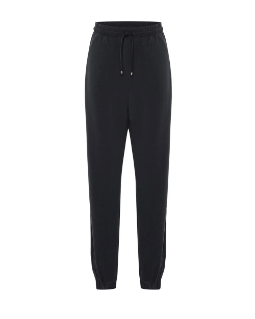 Cleo Cupro Trackpant_ Black