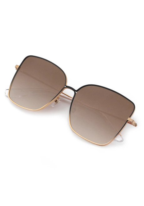 Dolly | Matte Black Fade + 24K + Crystal Mirrored