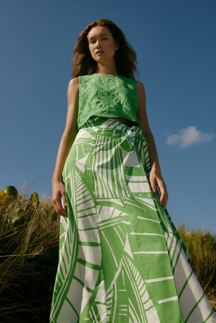 Estine Wrap Skirt_ Verdant