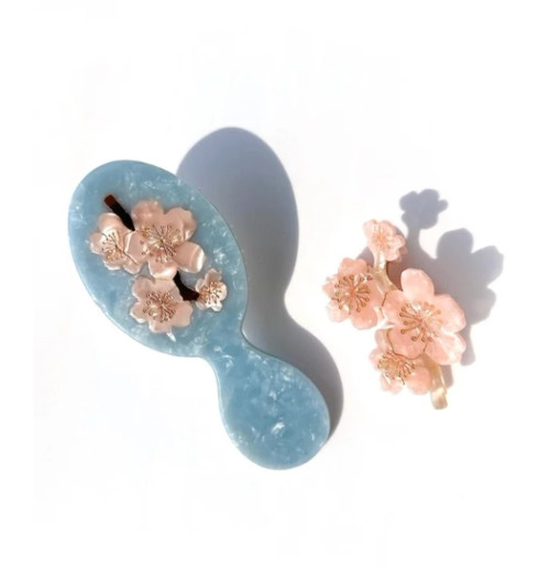 Cherry Blossom Hero Brush and Clip Gift Set