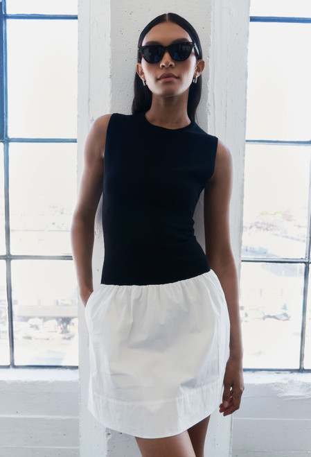 Adrienne Dress_ Noir and Le Blanc