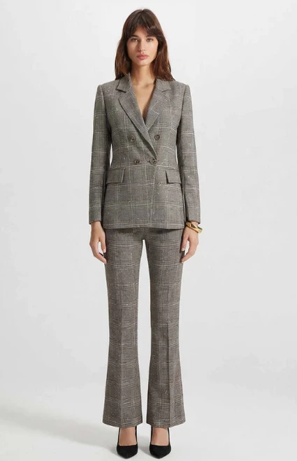 Eudora Cropped Bootcut Sequined Pant_  Koffee Bean