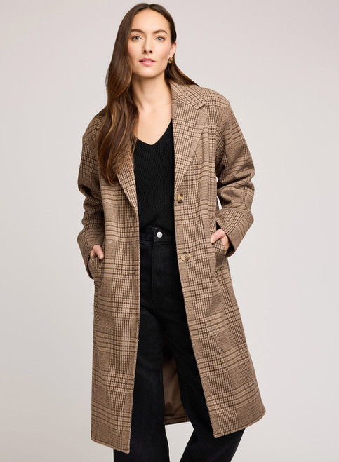 Rosamund Coat_ Chocolate Glencheck