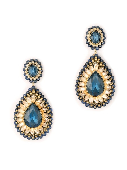 Sisina Earrings_ Navy
