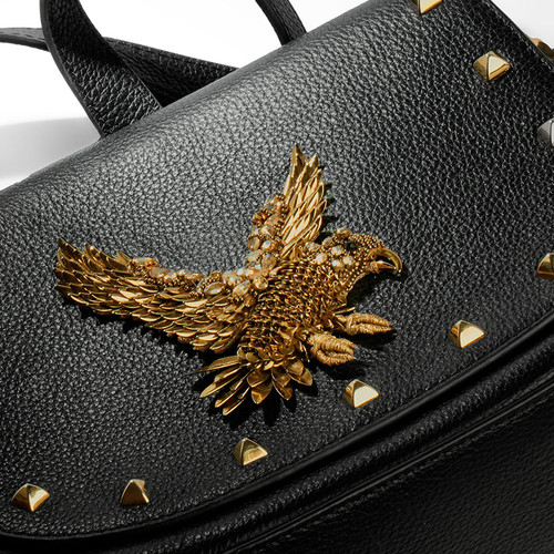 Eagle Handbag_ Black/Gold