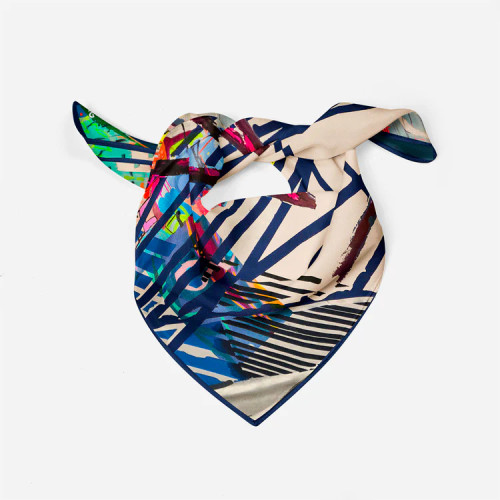 Gougenheim Silk Bandana_ Plume