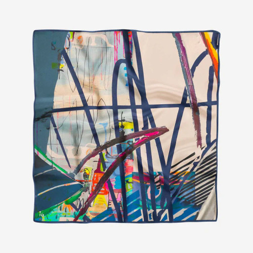 Gougenheim Silk Bandana_ Plume