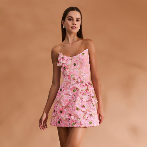 Ariana Dress_ Salmon Floral