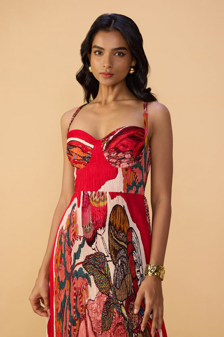 Kiara Dress_ Pink/Red