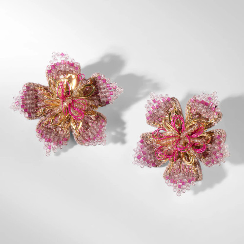 Adva Earrings_ Fuchsia