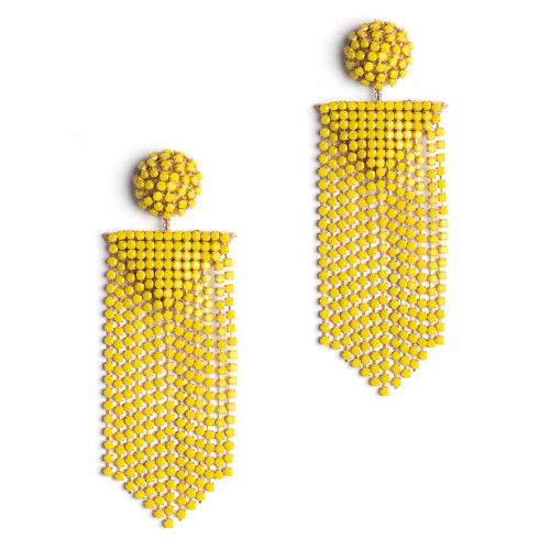 Fanning Earrings_ Yellow