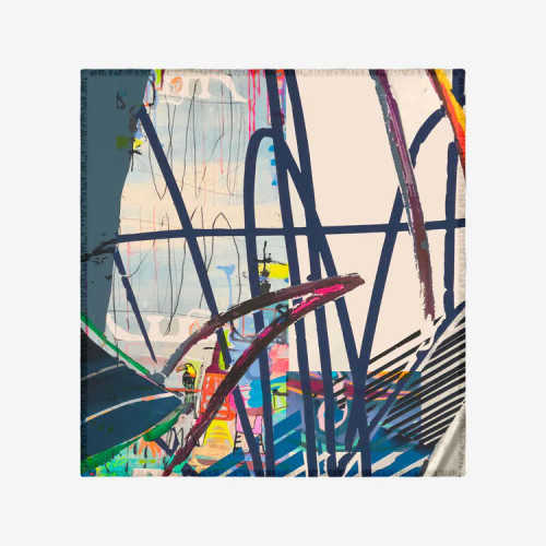 Gougenheim Silk Scarf_ Plume