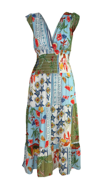 Smocked Dress_ French Blue