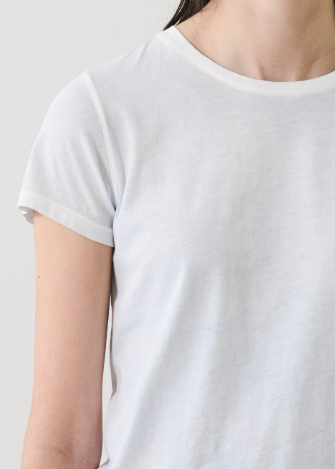 Reverse Spray Pima Cotton Crew T-Shirt_ Blue Bell