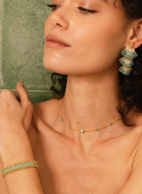 Sevillana Earring_ Mint