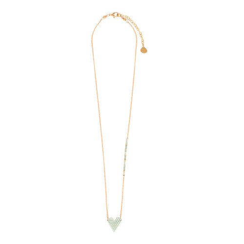 Heartsy Necklace_ Mint