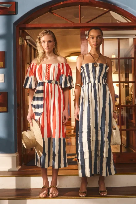 Lucy Dress_ Lighthouse Stripe Red