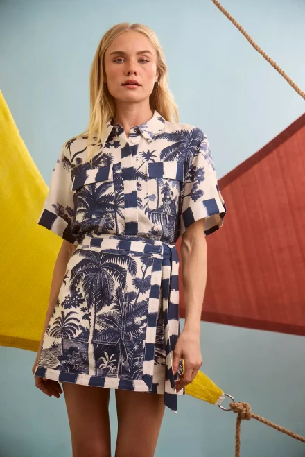 Bay Skirt_ Bermuda Toile