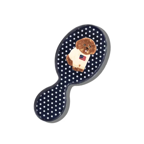 Americana Puppy Hero Handbag Brush