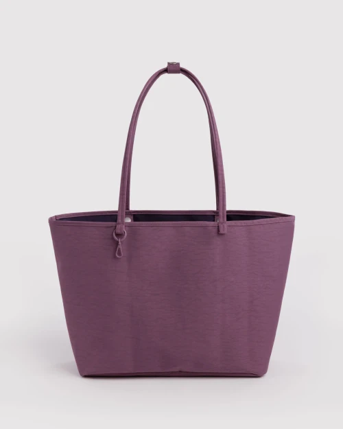 Large Nylon Reversible Tote_ Wild Plum