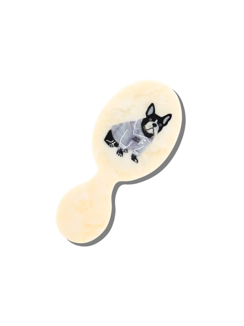 Frenchie Puppy Handbag Hero Brush