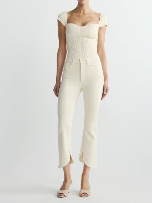 Bridget Boot High Rise Crop Jeans_ Crema Scalloped