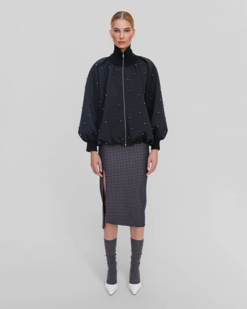 Leucothea Bomber_ Black