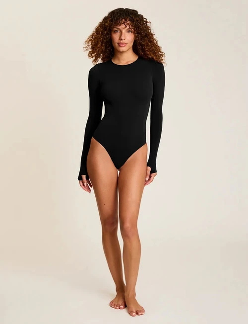 Ballet Turtleneck Bodysuit_ Black