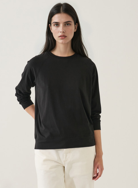 LS Iconic Raglan Sweatshirt_ Black 