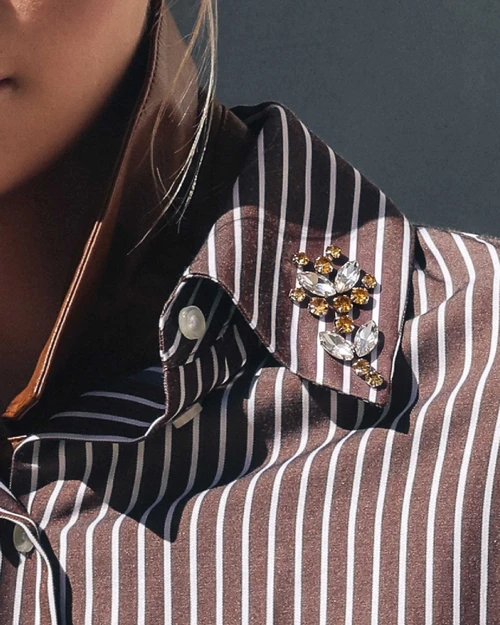 Echo Crystal Collar Shirt_ Huckleberry