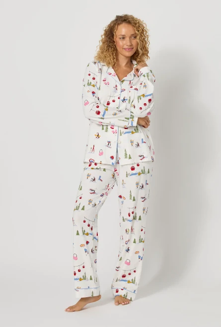 Snow Much Fun Long Sleeve Classic Stretch PJ Set