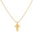 Centered in Faith Cross Gold Necklace
