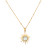 North Star Blue Topaz Starburst Necklace