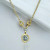 Mini Guna Wax Seal Horsebit Necklace_ Gold