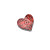 Paisley Heart Hair Claw Clip_ Red Paisley Heart Hair Claw Clip_ Red