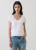 Iconic Pima Stretch Fitted Vneck_ White
