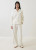 French Terry Relaxed Polo & Pant Set_ Vanilla