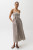Bianca Shirred Bodice Dress_ Java Stripe