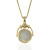 Large Gold Rainbow Moonstone Sol Spinner Necklace