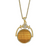 Large Gold Tiger's Eye Sol Spinner Necklace